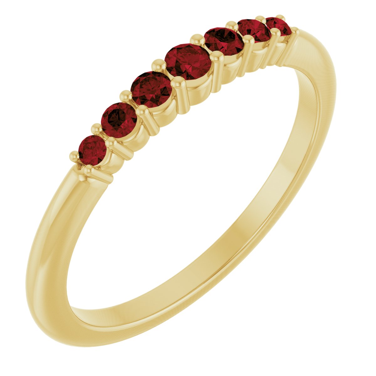 Stackable Ring - Natural Mozambique Garnet