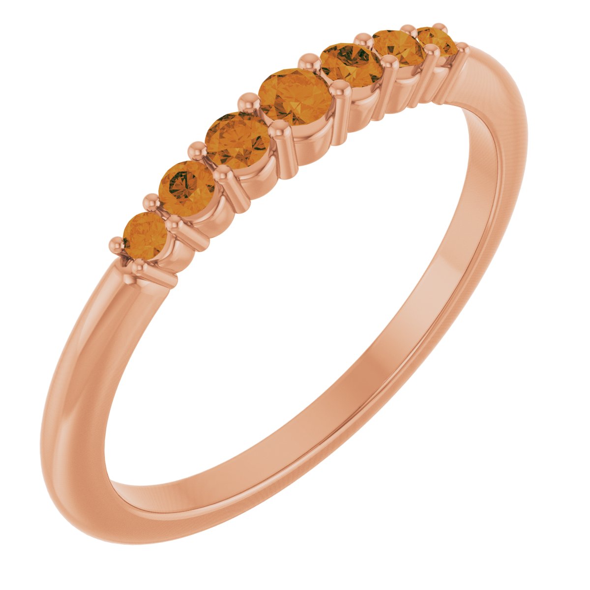 Stackable Ring -  Natural Citrine