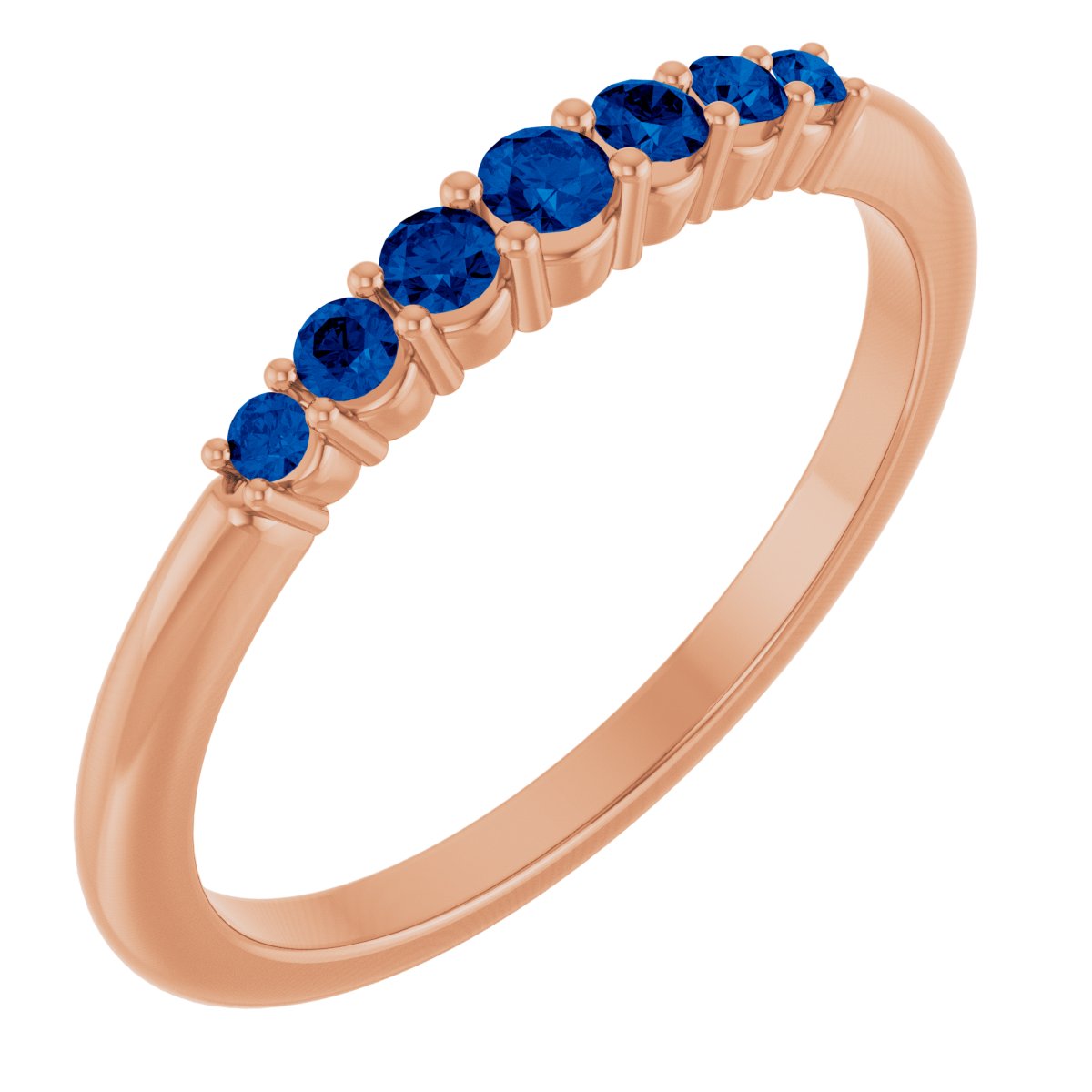 Stackable Ring - Natural Blue Sapphire