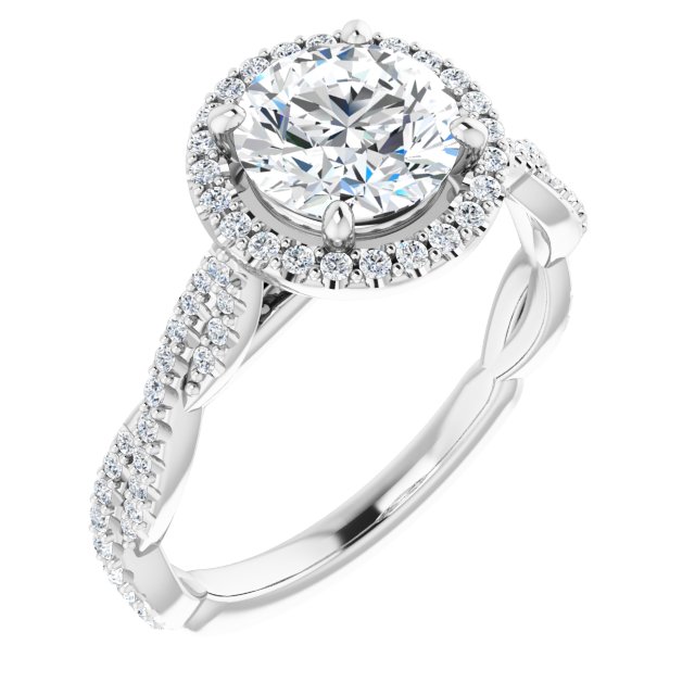 Halo-Style Engagement Ring
