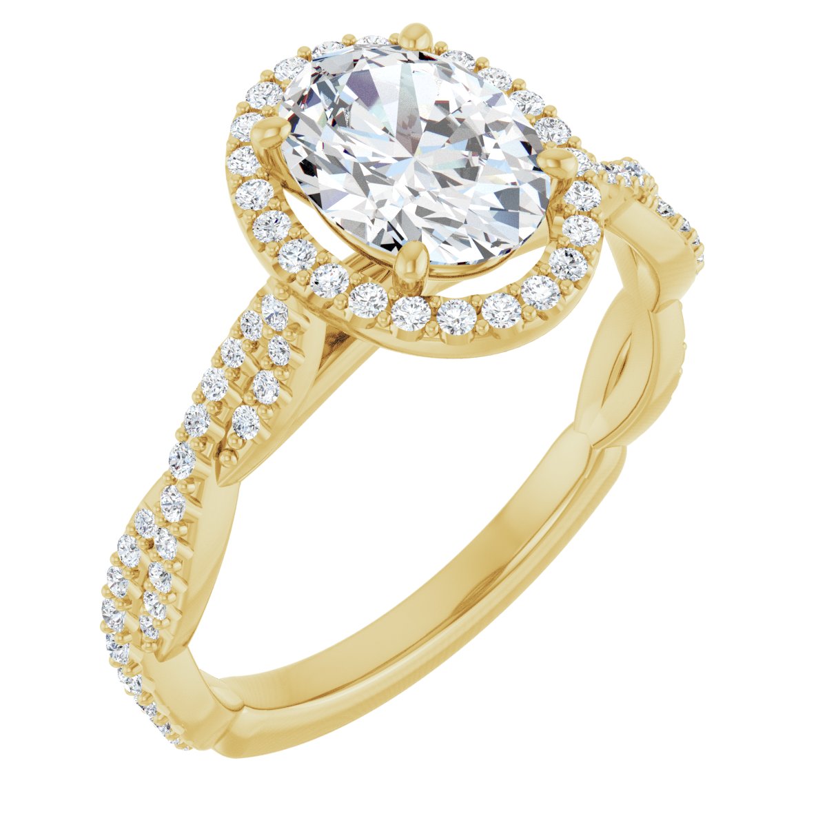 Halo-Style Engagement Ring