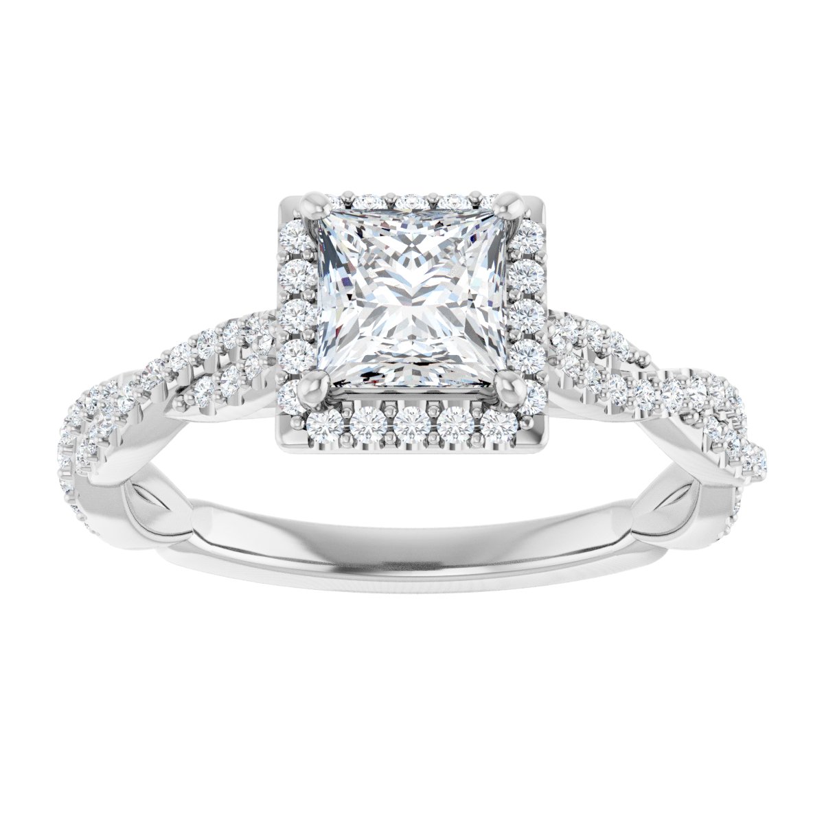 Halo-Style Engagement Ring