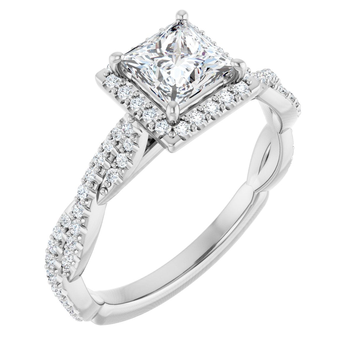 Halo-Style Engagement Ring