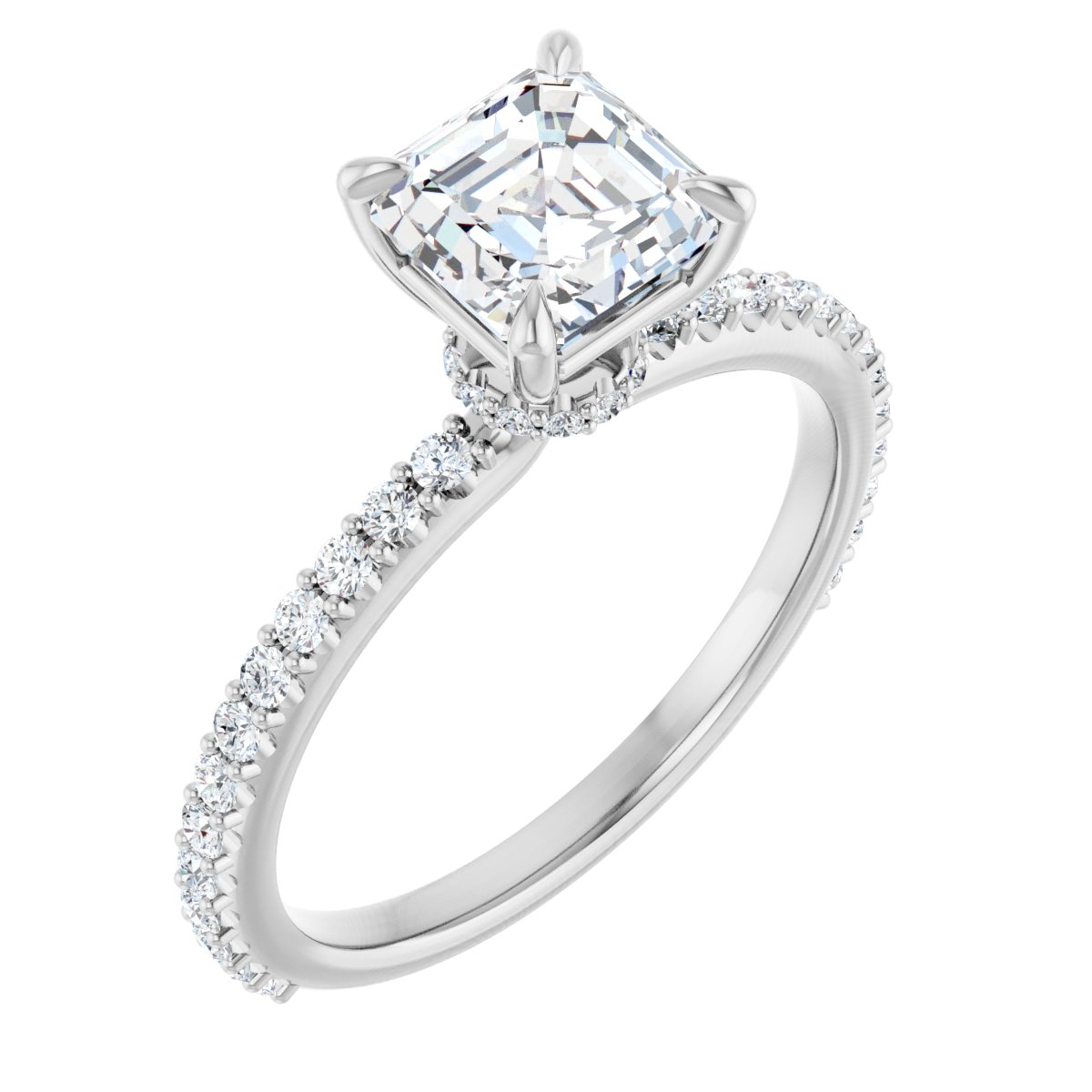 Accented Engagement Ring