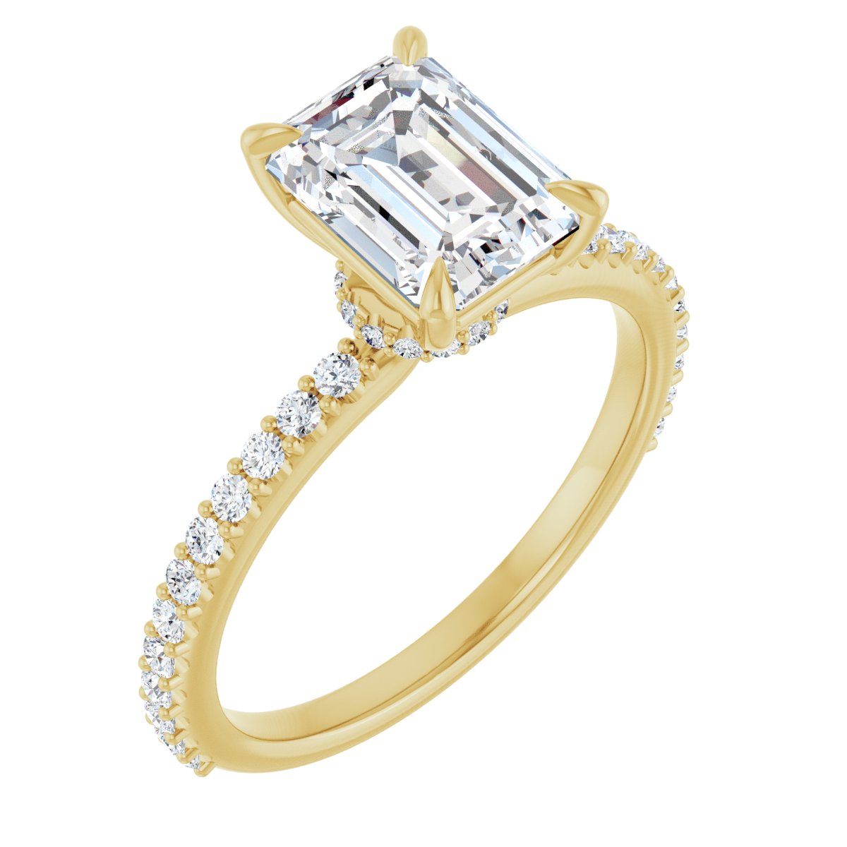 Accented Engagement Ring