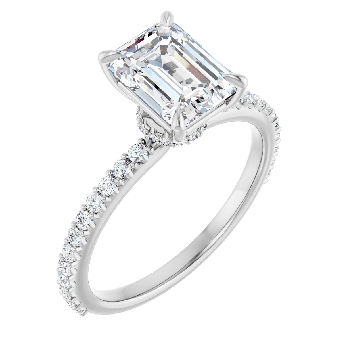 Accented Engagement Ring