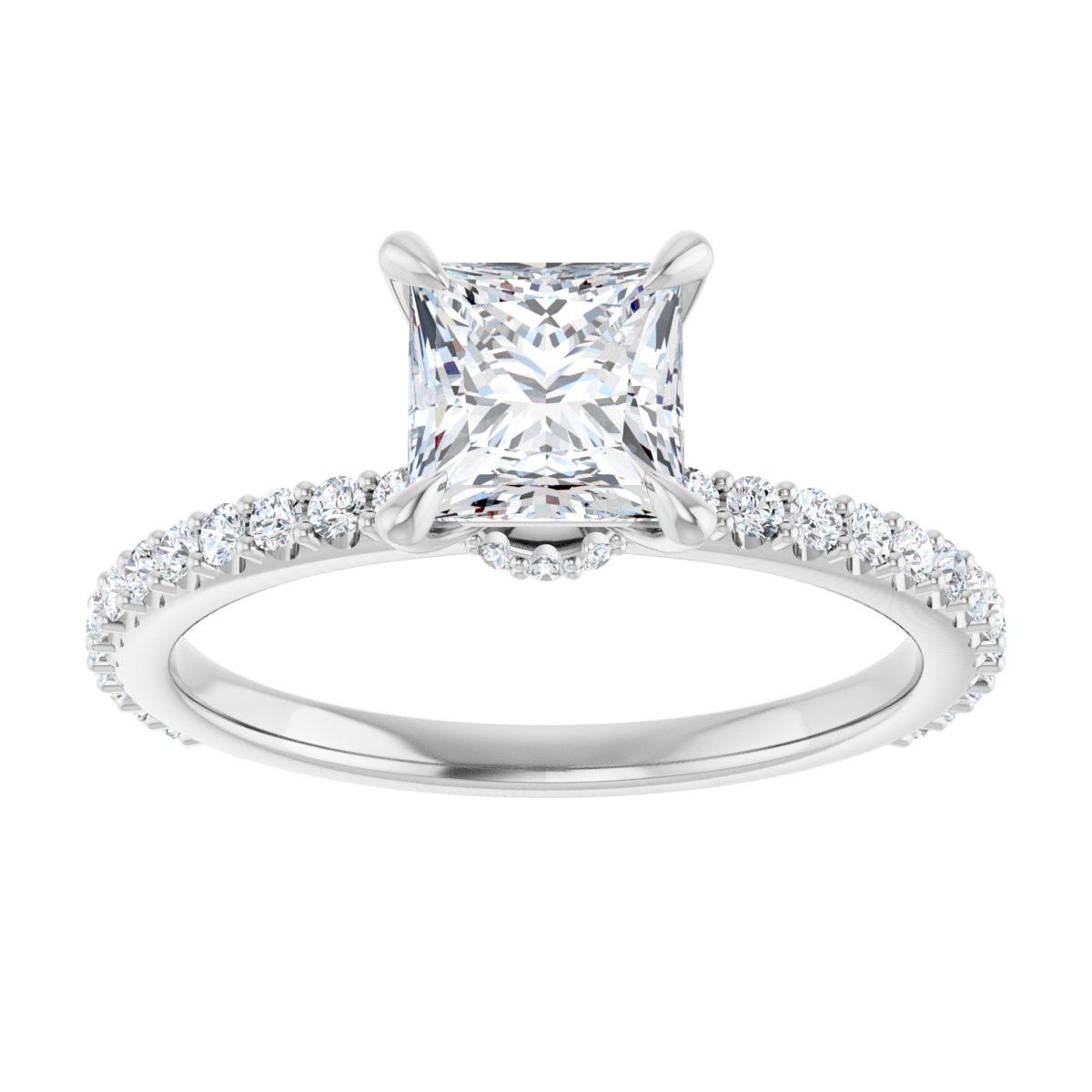 Accented Engagement Ring