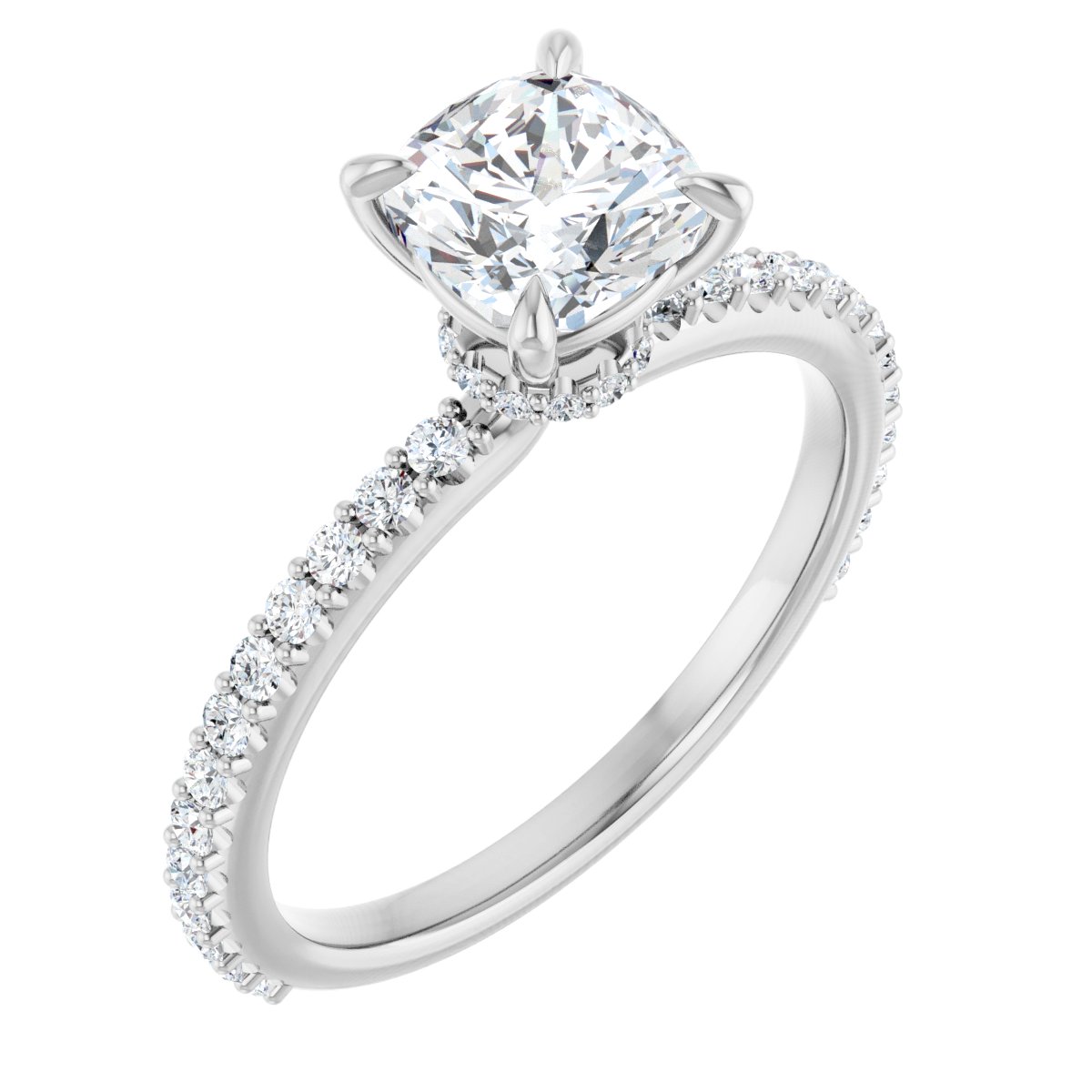 Accented Engagement Ring