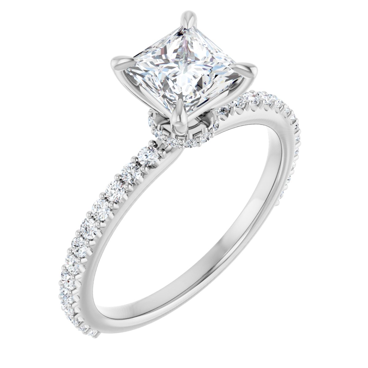 Accented Engagement Ring