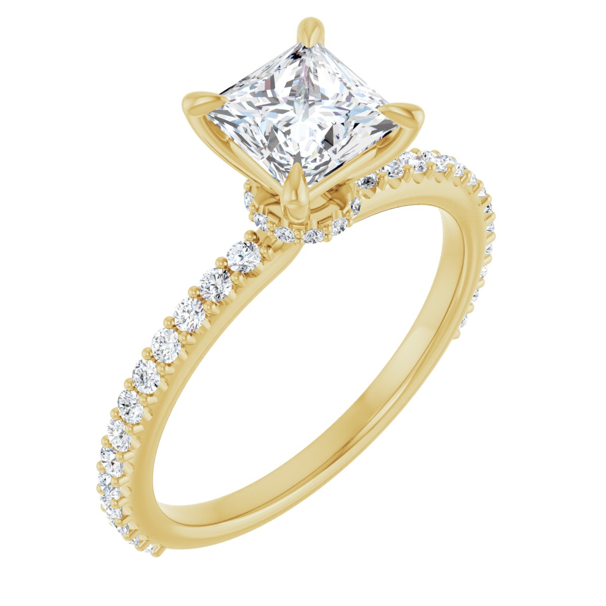 Accented Engagement Ring