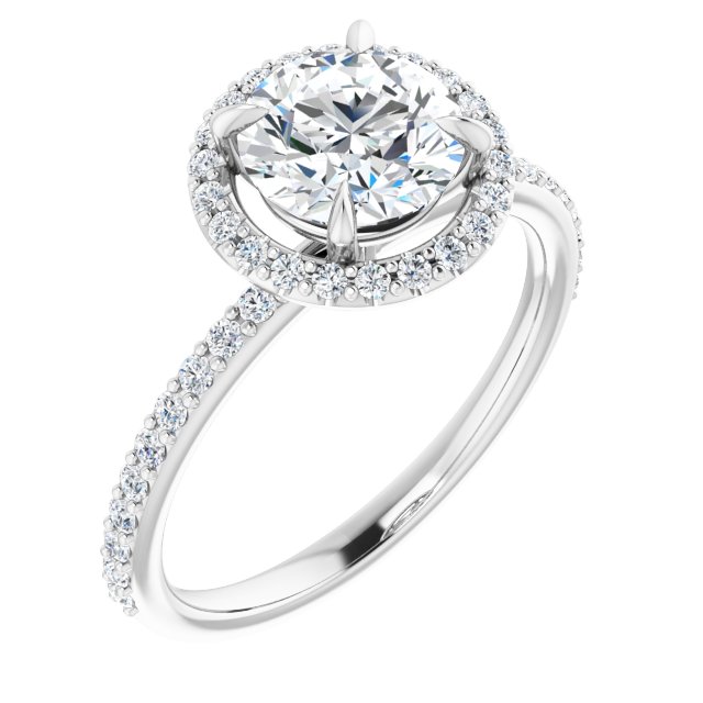 Halo-Style Engagement Ring