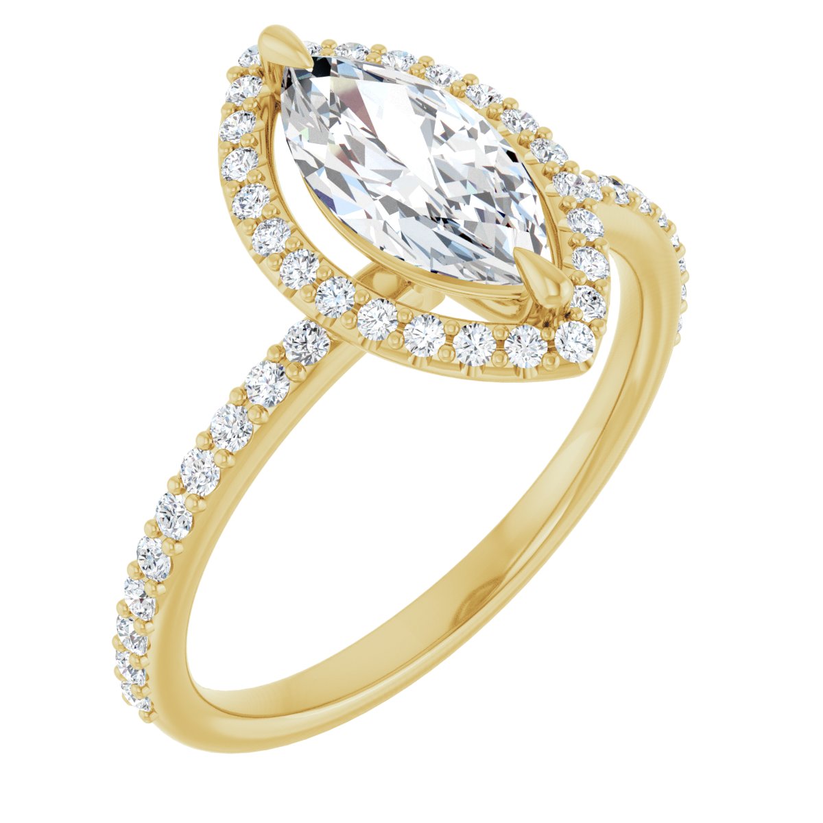 Halo-Style Engagement Ring