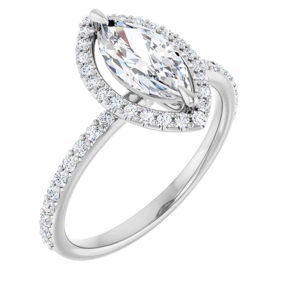 Halo-Style Engagement Ring