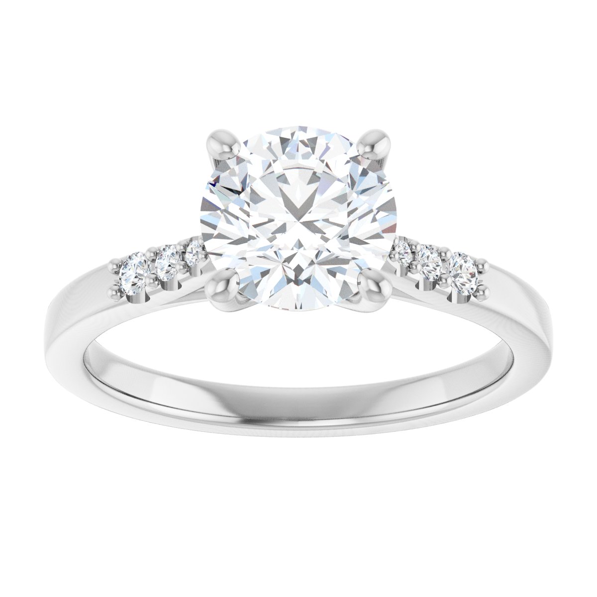 Accented Engagement Ring