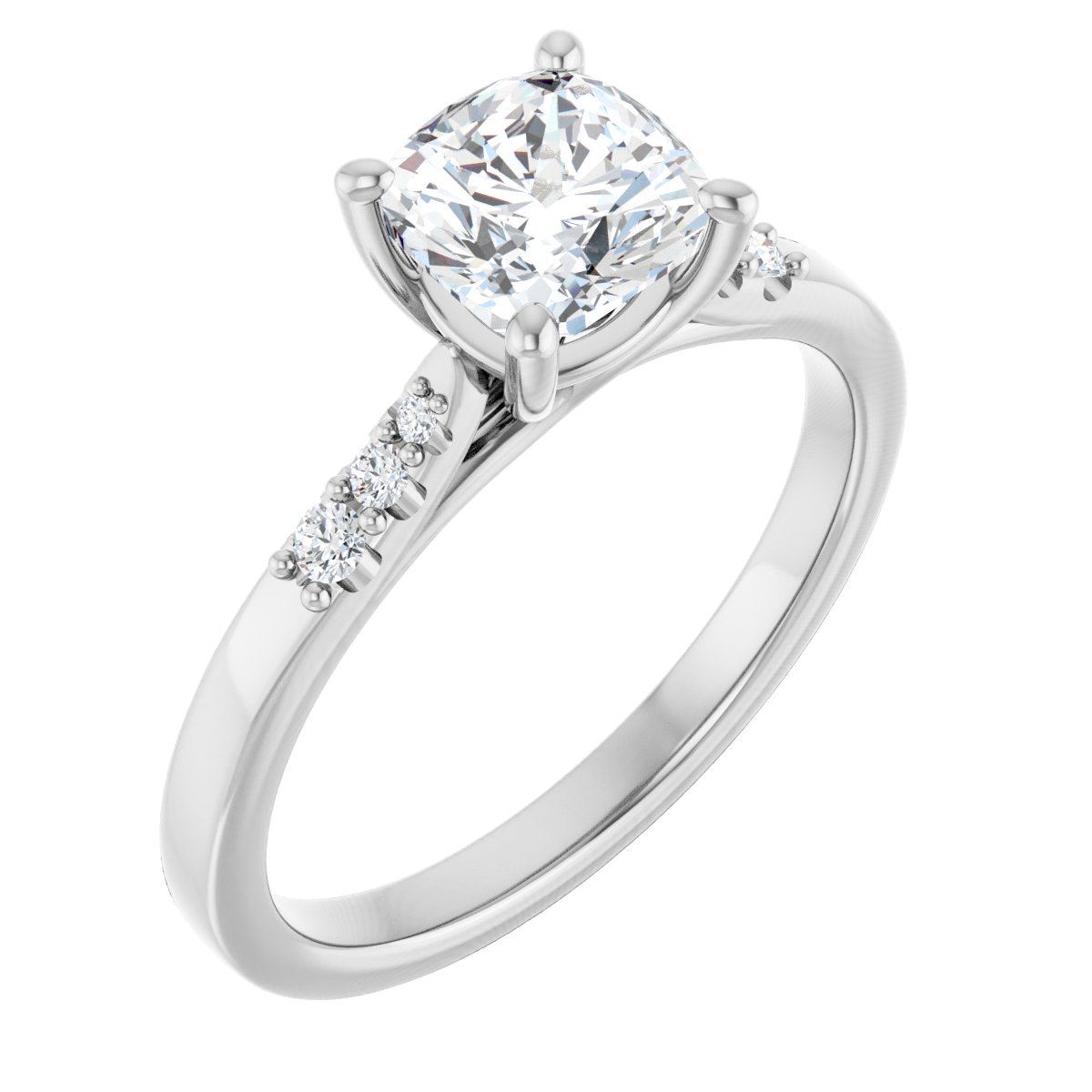 Accented Engagement Ring