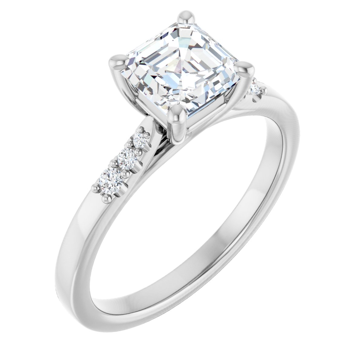 Accented Engagement Ring