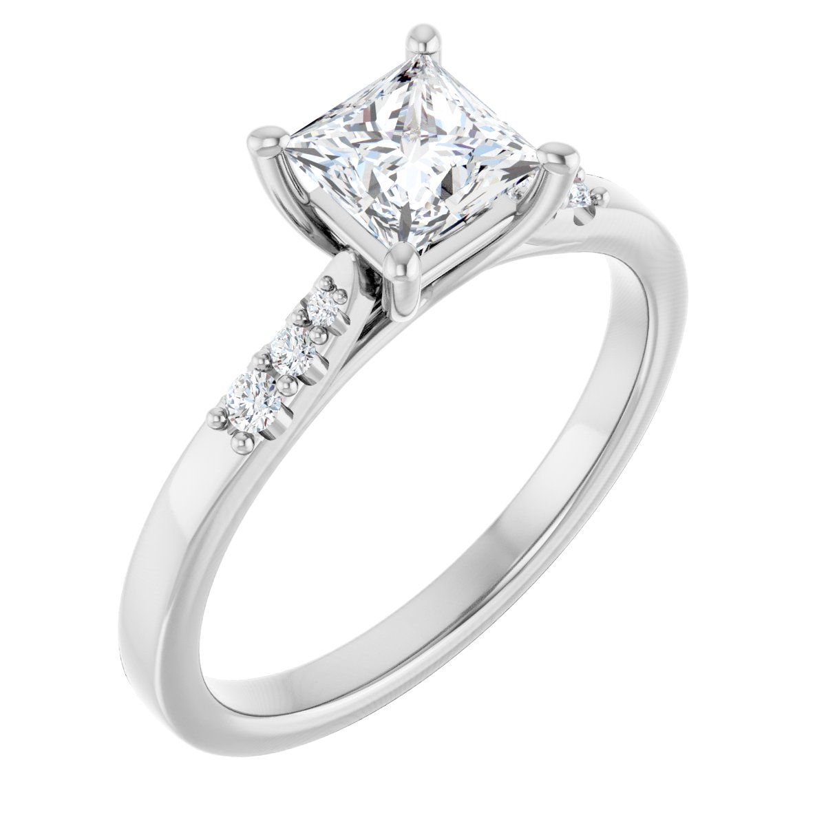 Accented Engagement Ring