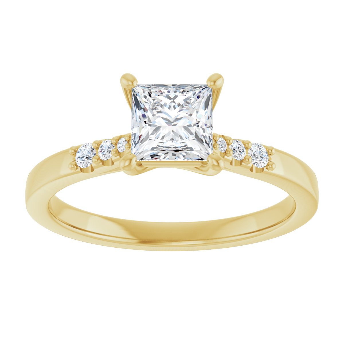 Accented Engagement Ring