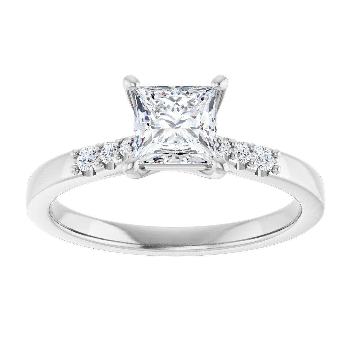 Accented Engagement Ring