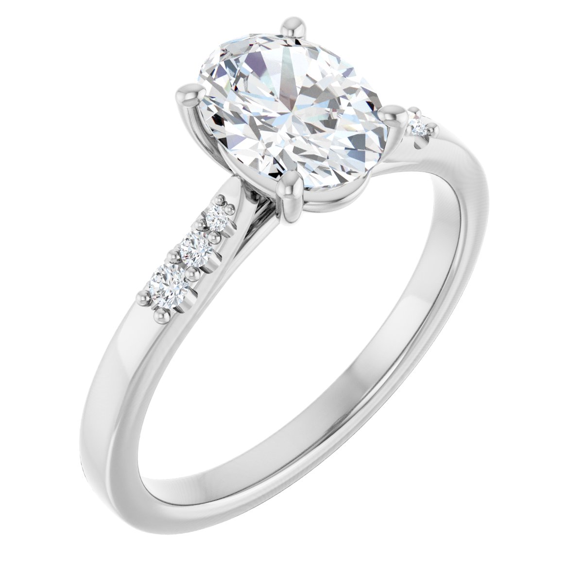 Accented Engagement Ring