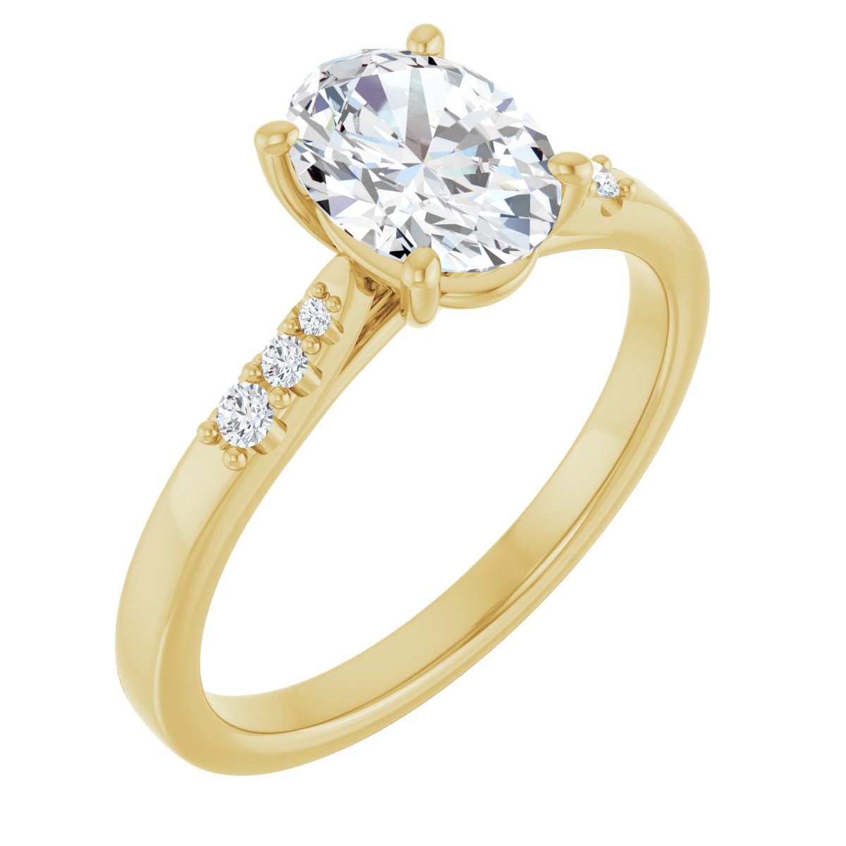 Accented Engagement Ring
