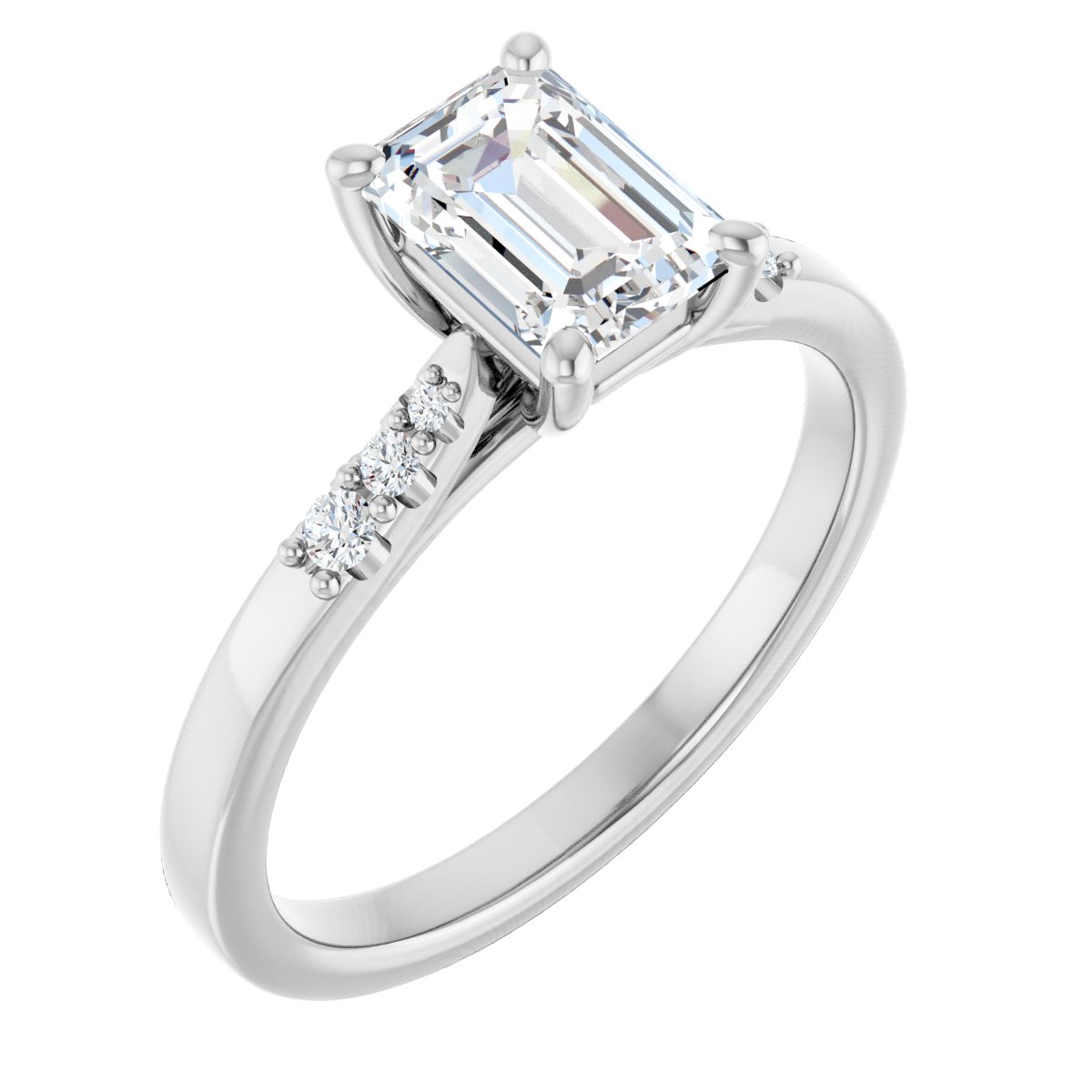 Accented Engagement Ring