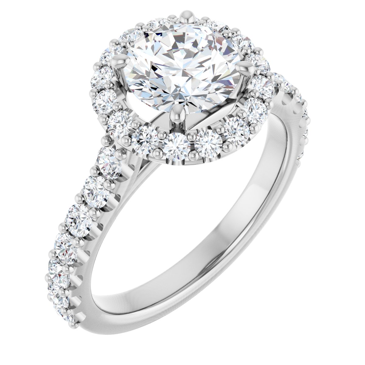 Classic Halo Engagement Ring