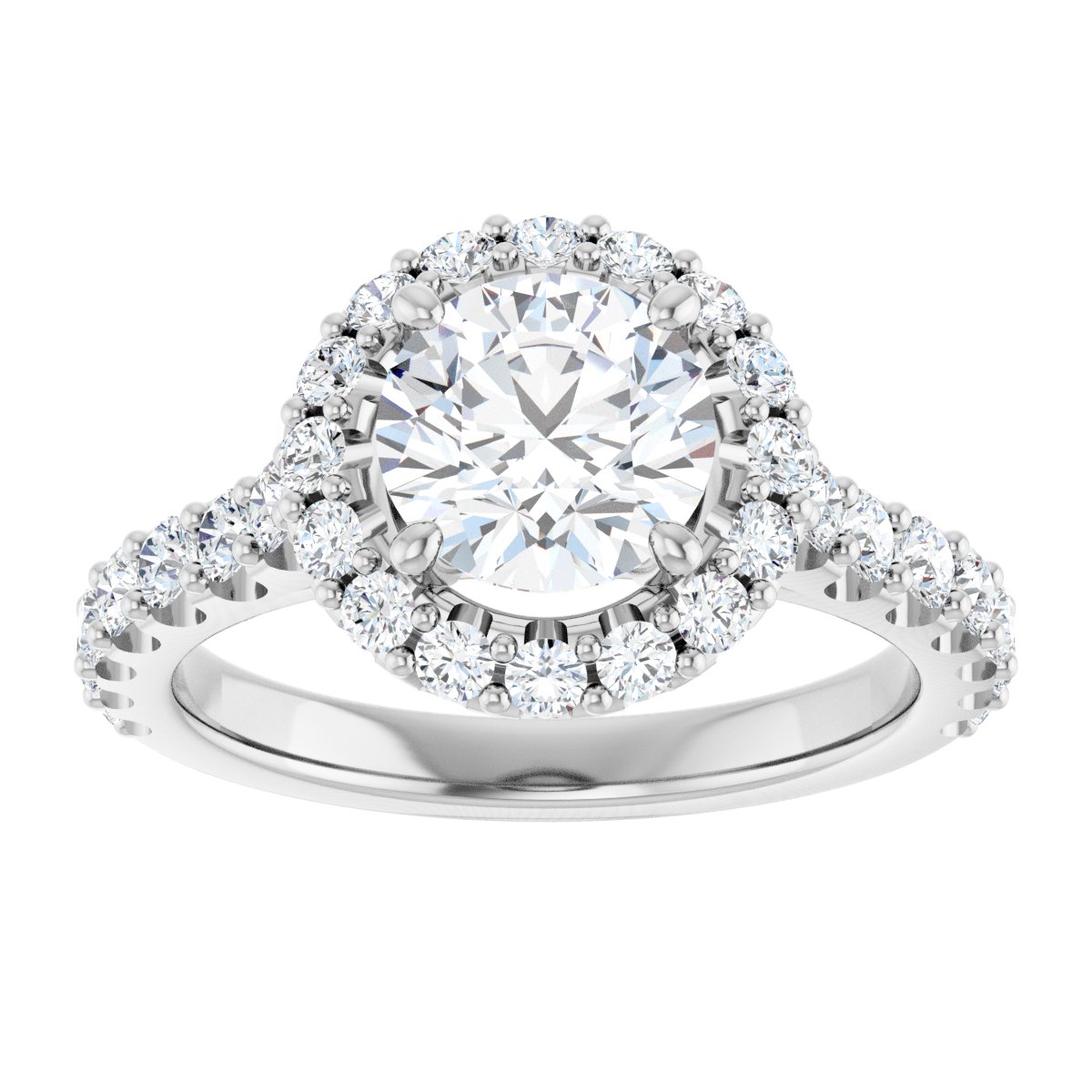 Classic Halo Engagement Ring