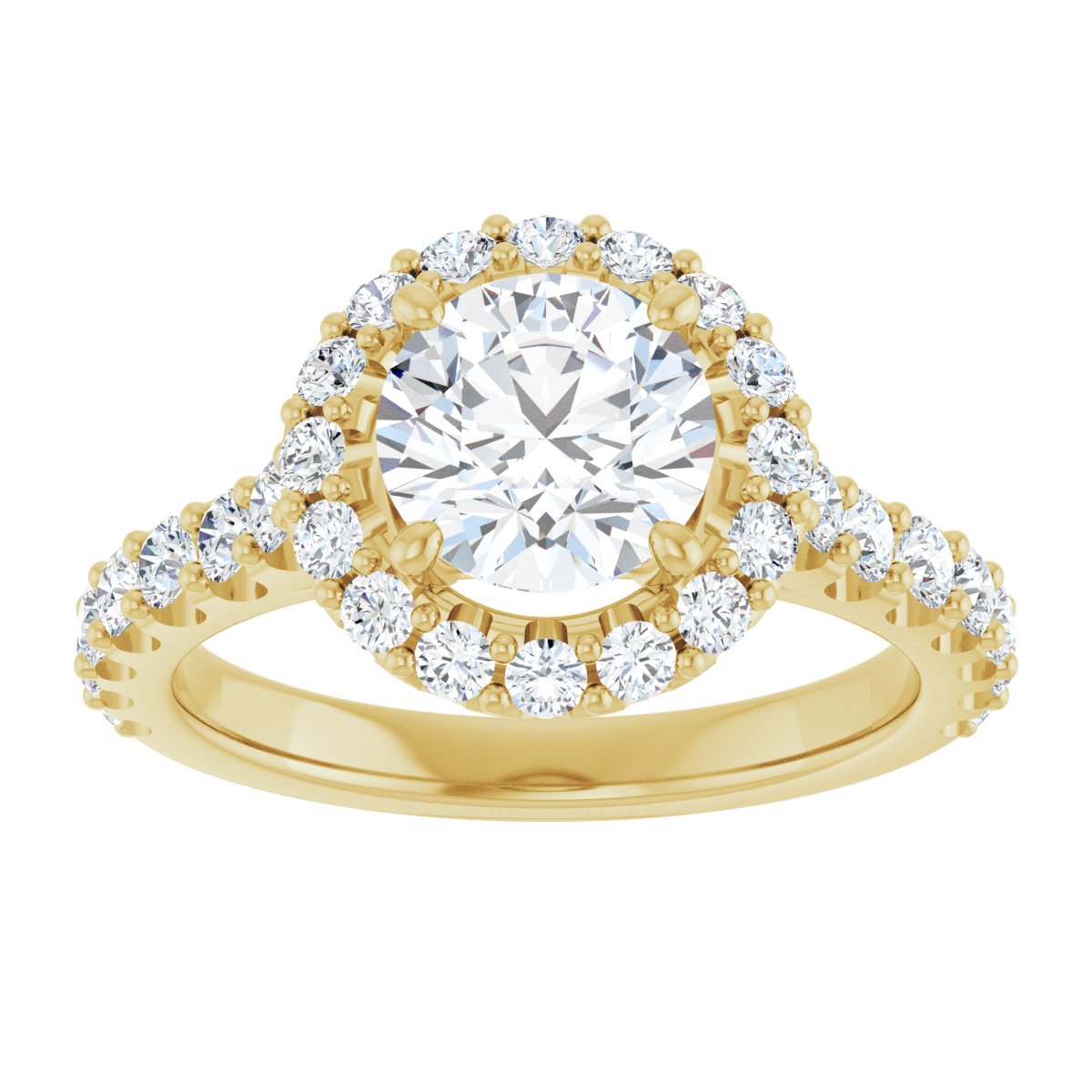 Classic Halo Engagement Ring