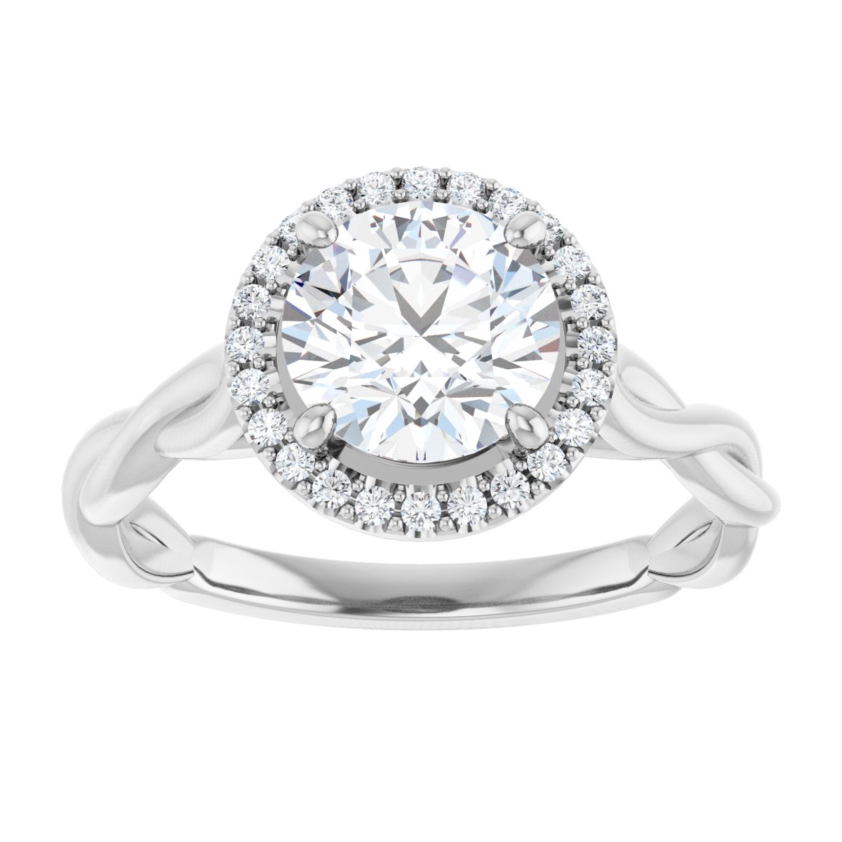 Halo-Style Engagement Ring