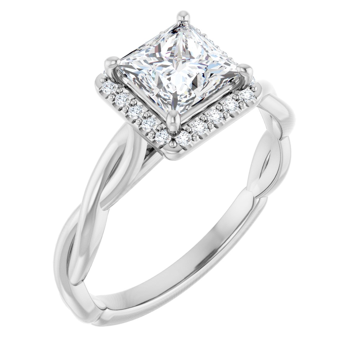 Halo-Style Engagement Ring