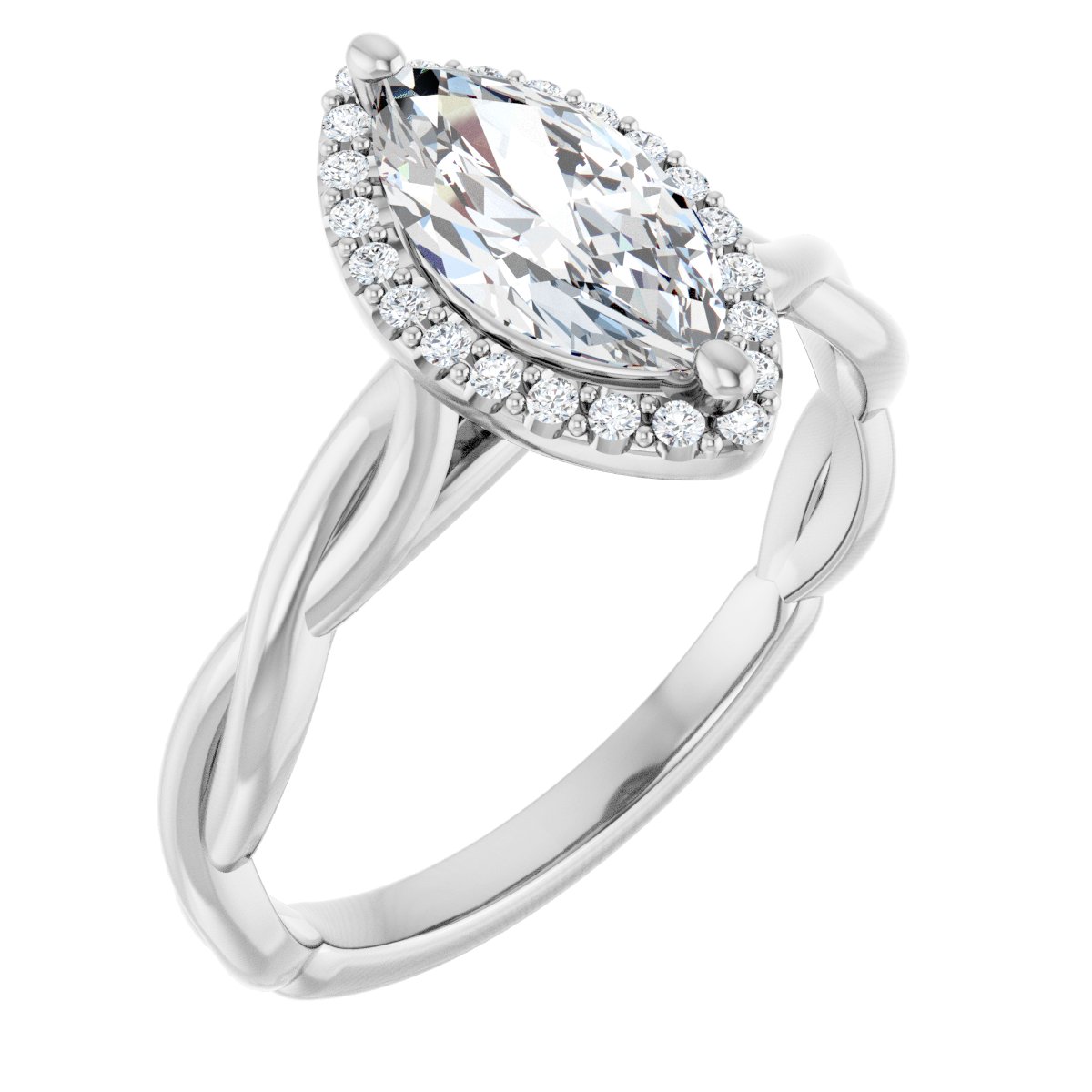 Halo-Style Engagement Ring