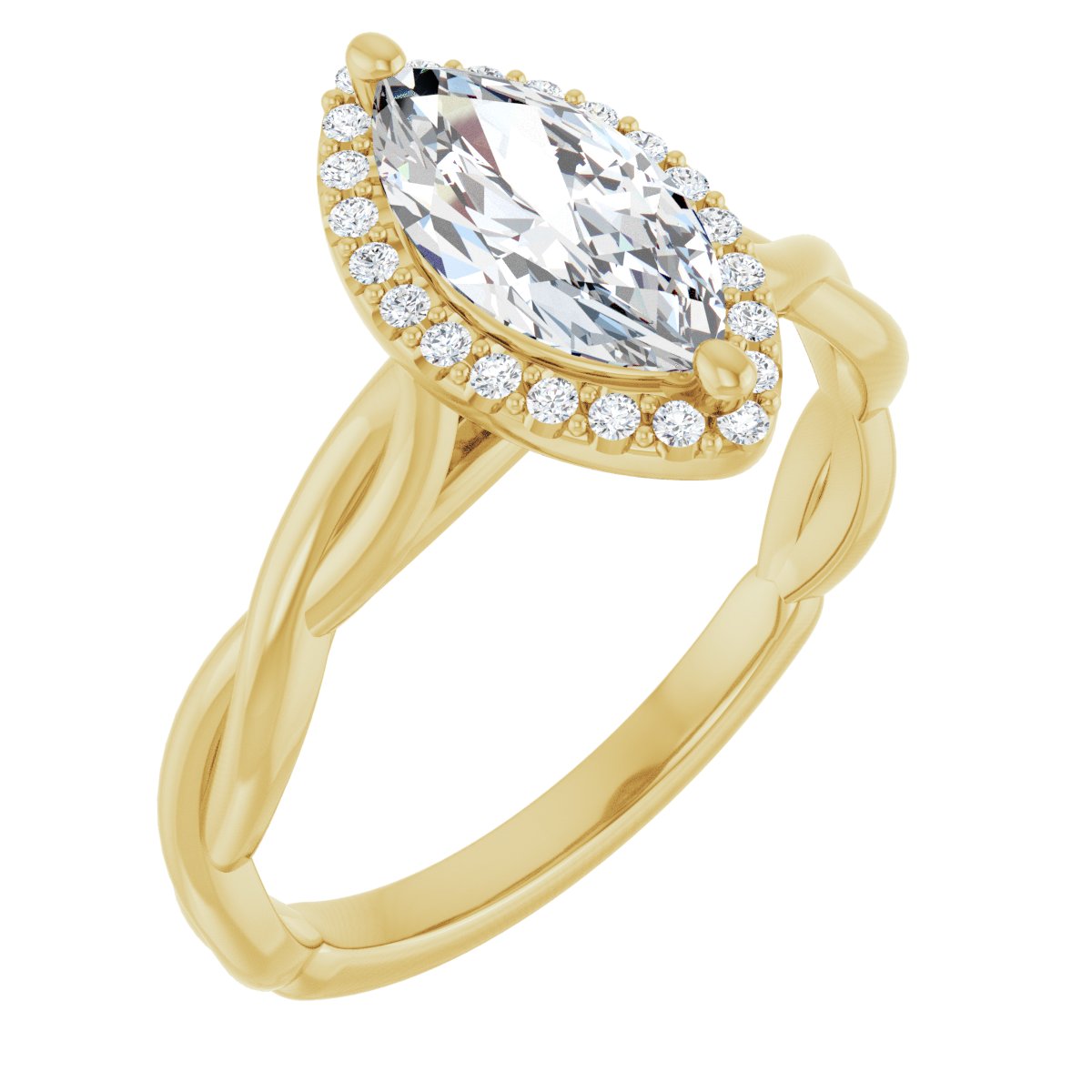 Halo-Style Engagement Ring