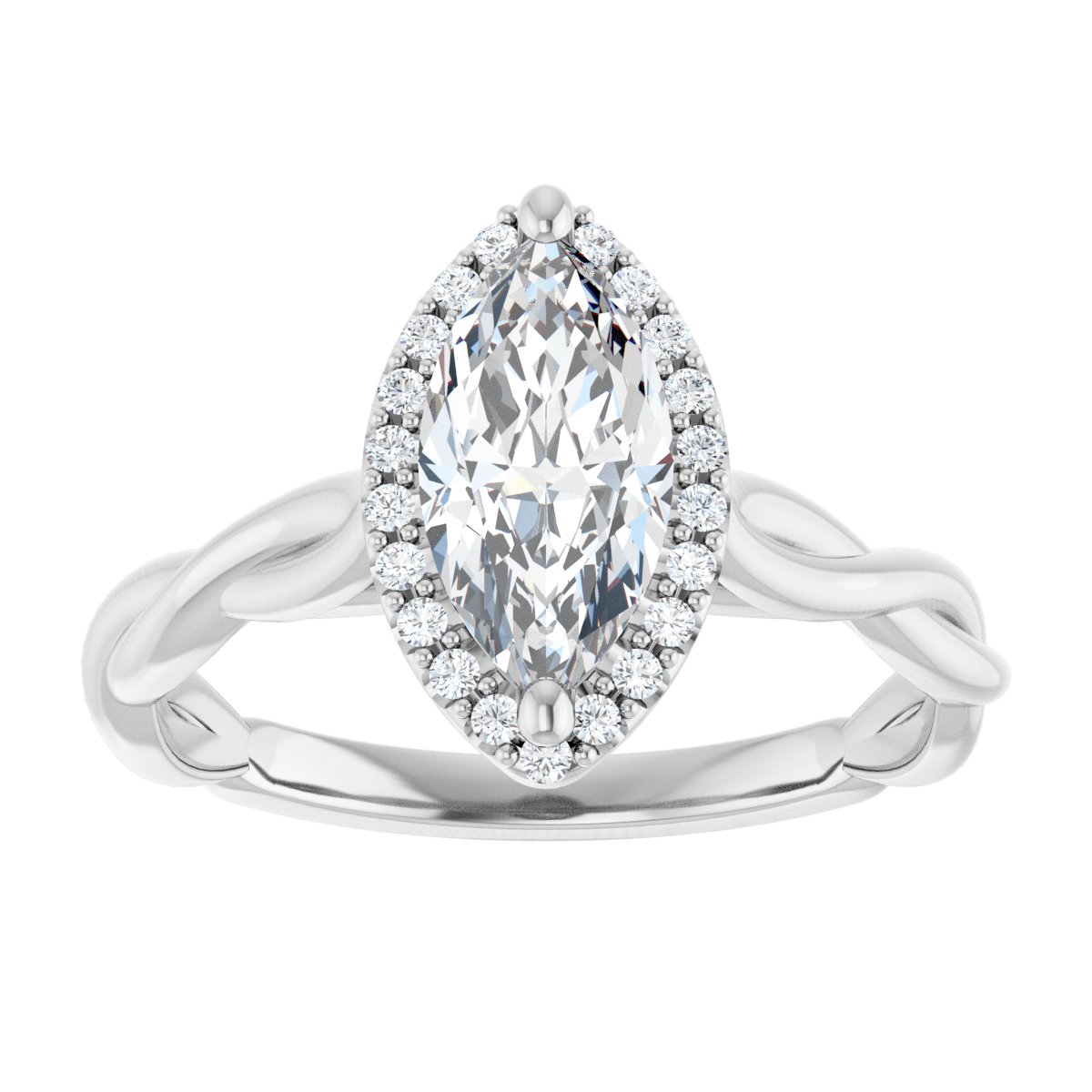 Halo-Style Engagement Ring