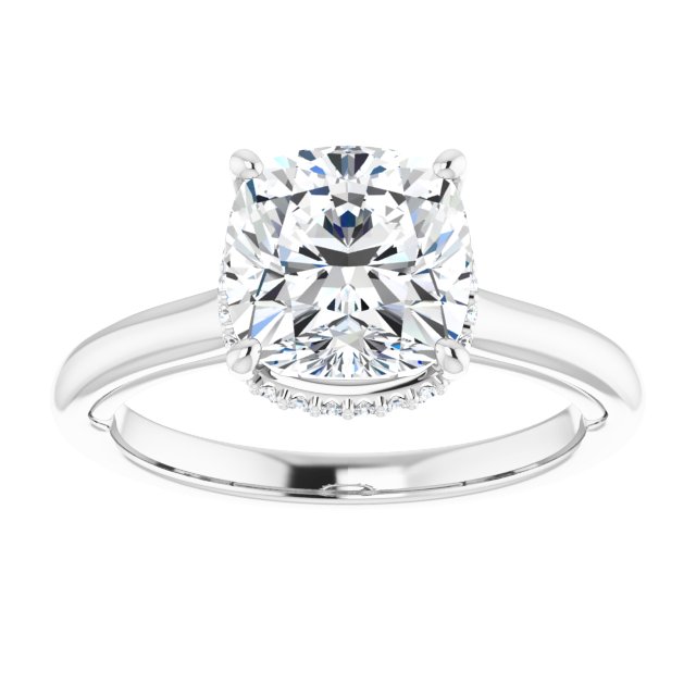 Hidden Halo-Style Engagement Ring