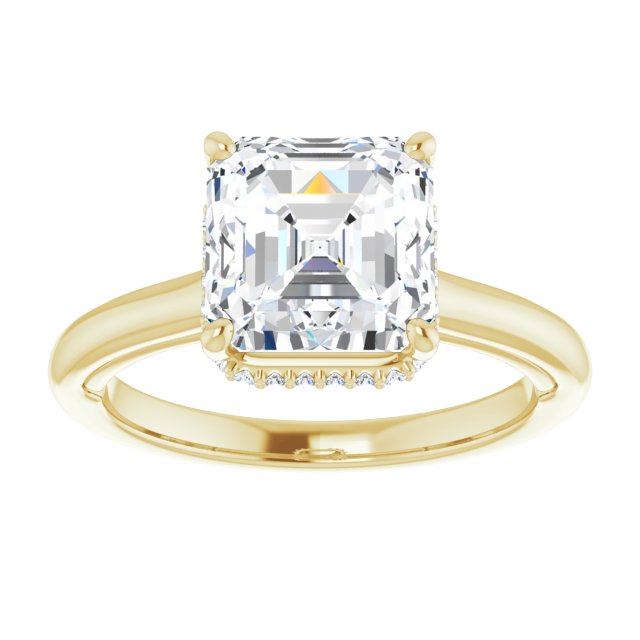 Hidden Halo-Style Engagement Ring