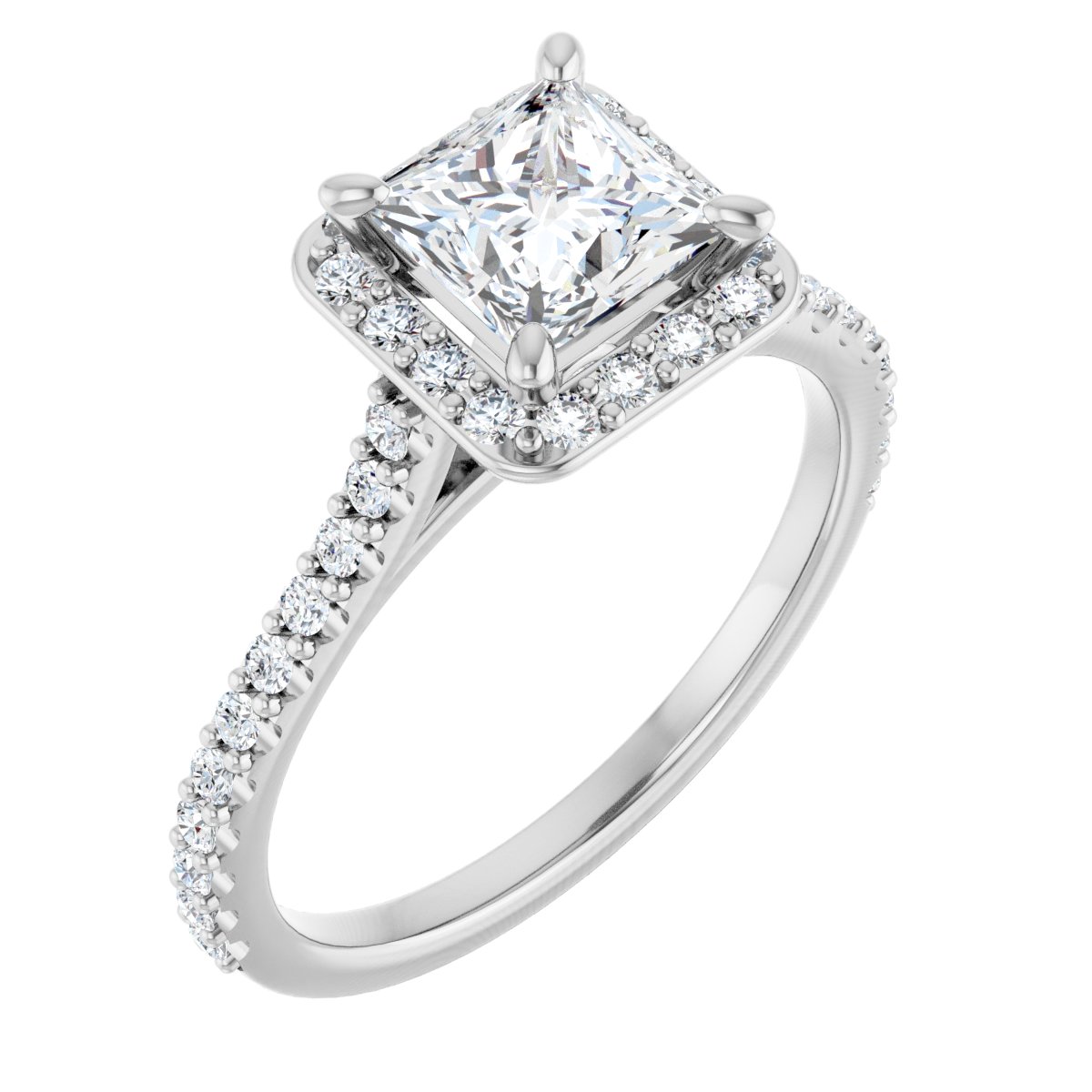 Halo-Style Engagement Ring