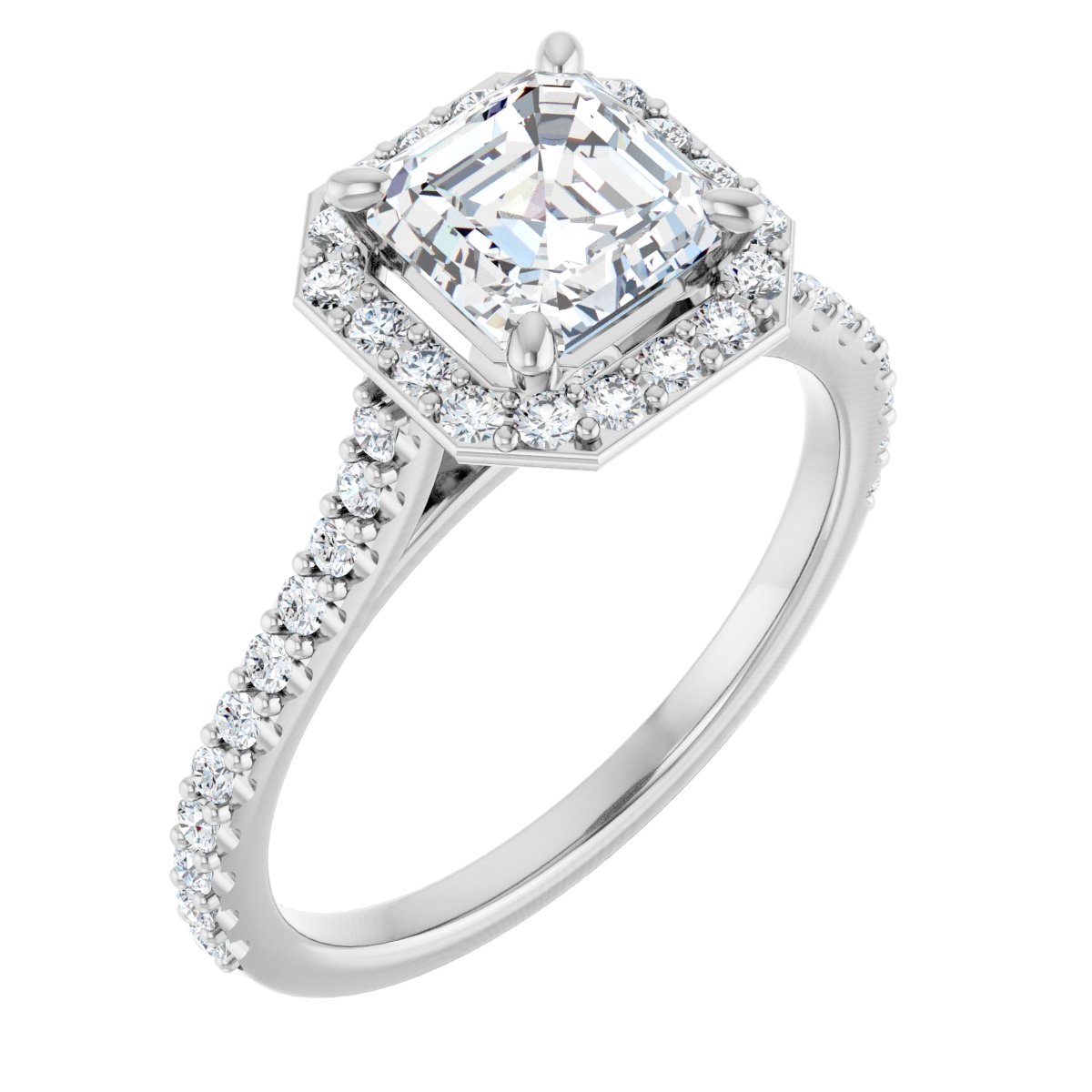 Halo-Style Engagement Ring