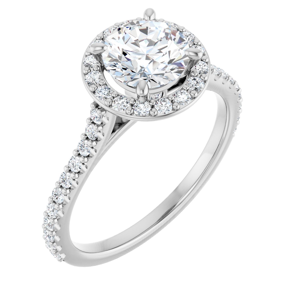 Halo-Style Engagement Ring
