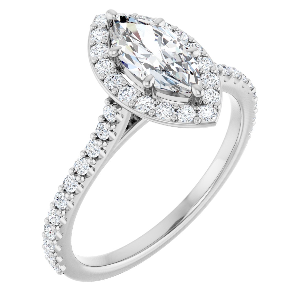 Halo-Style Engagement Ring