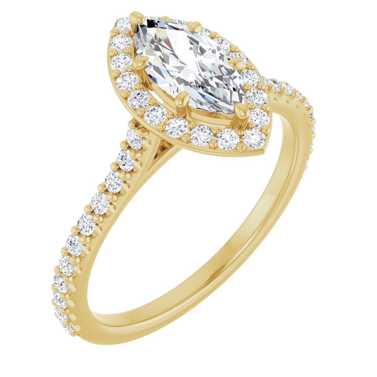 Halo-Style Engagement Ring