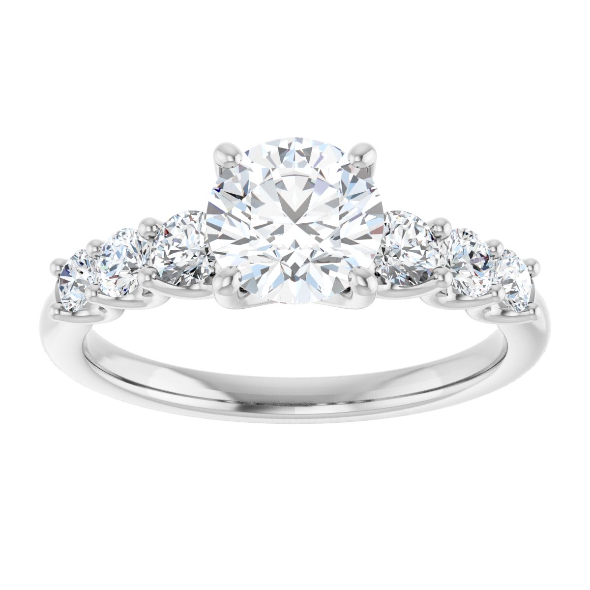 Accented Engagement Ring