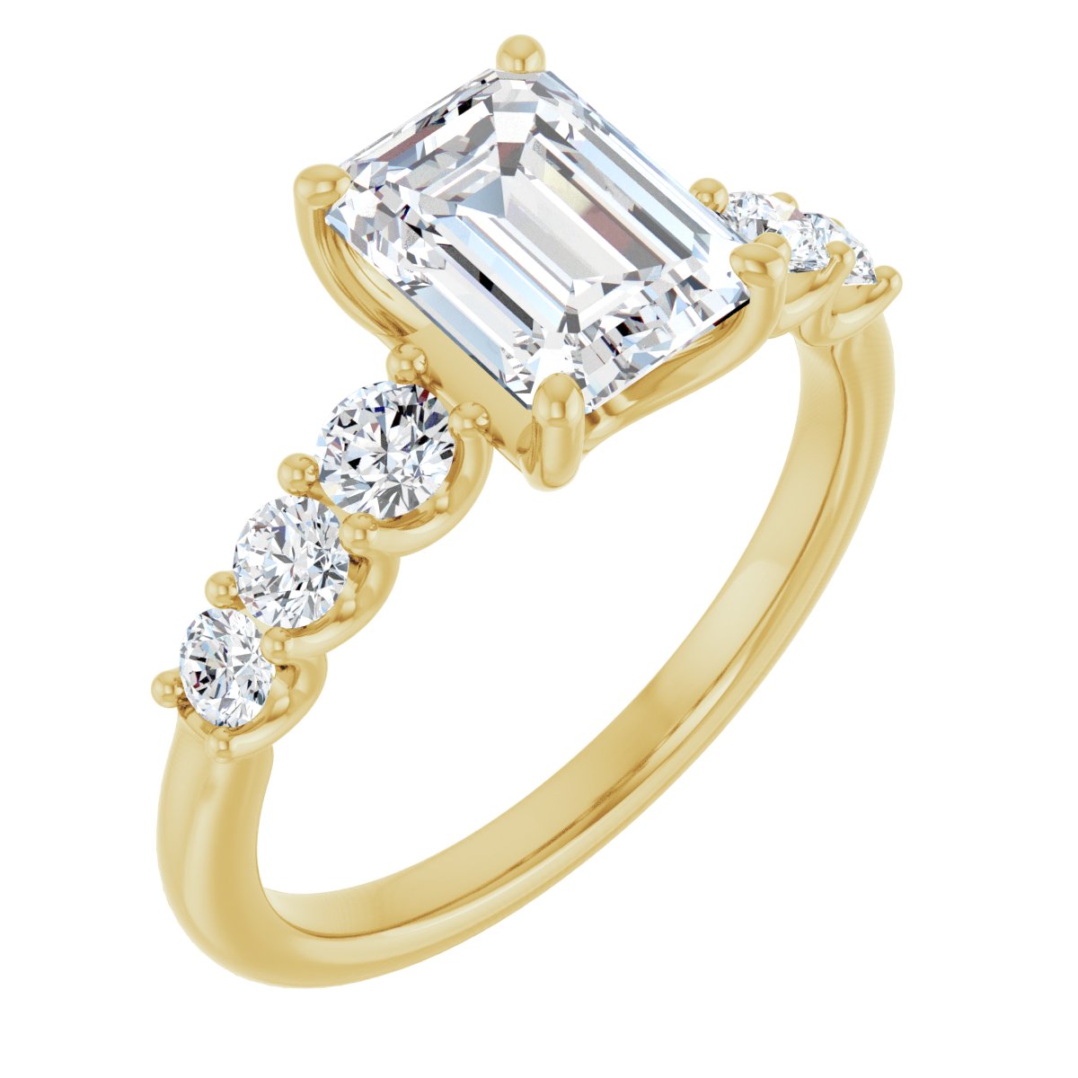 Accented Engagement Ring