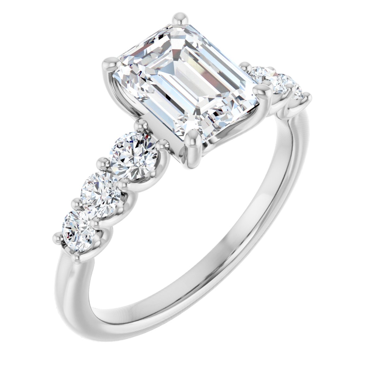 Accented Engagement Ring