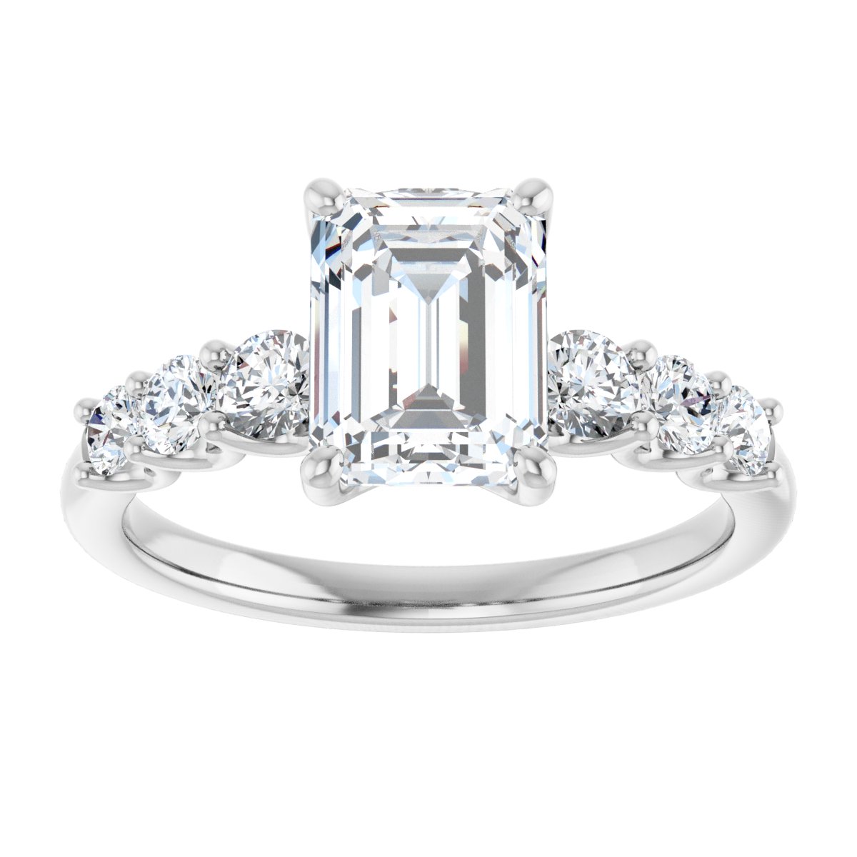 Accented Engagement Ring