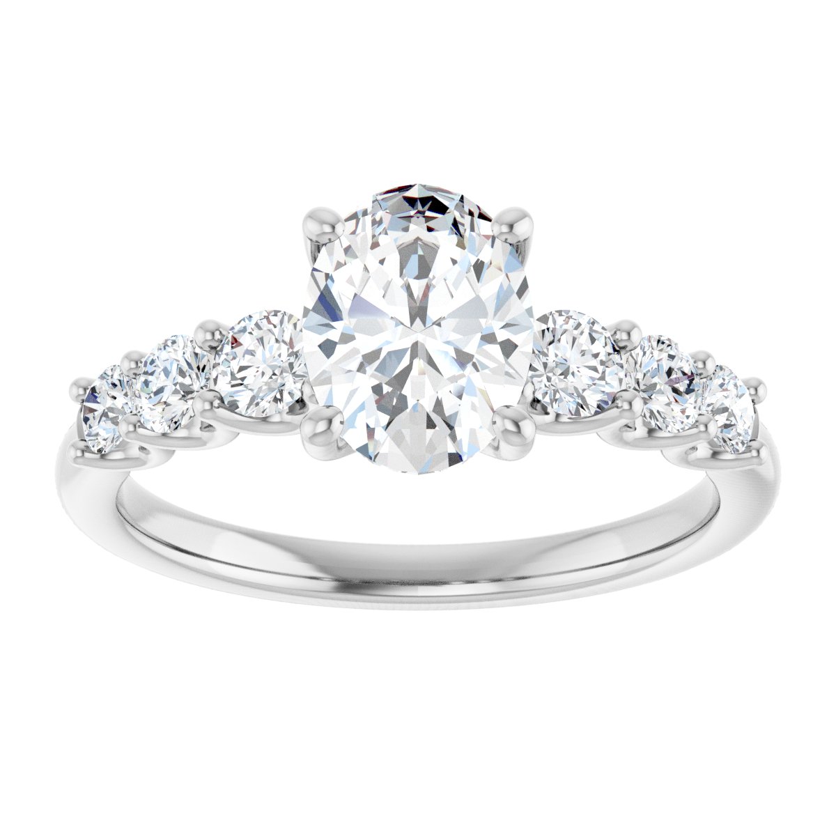 Accented Engagement Ring