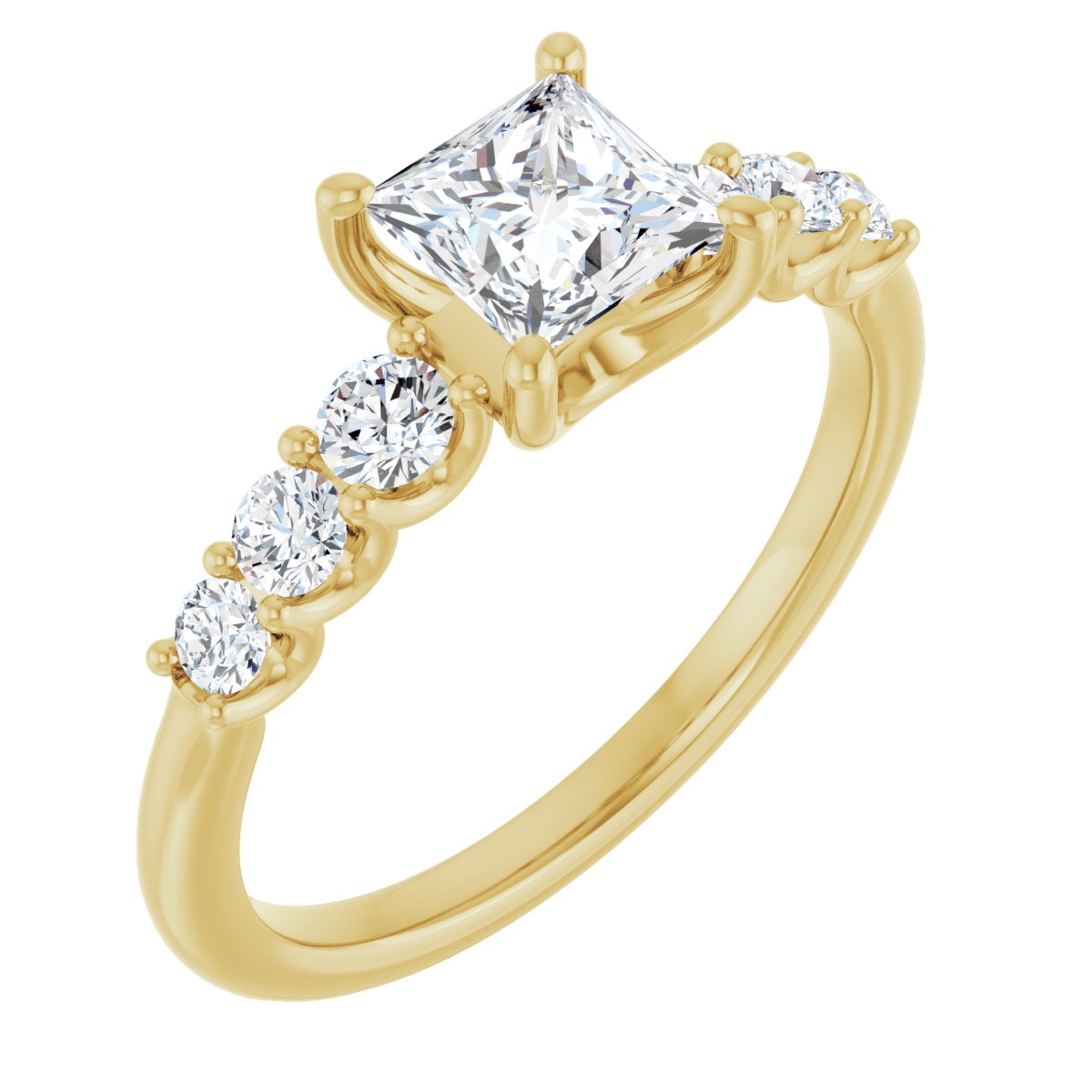 Accented Engagement Ring