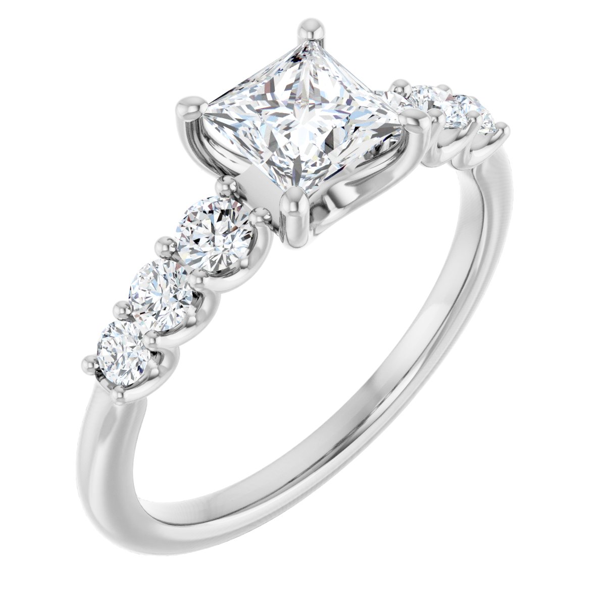 Accented Engagement Ring