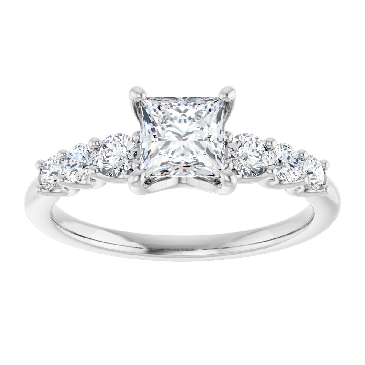 Accented Engagement Ring