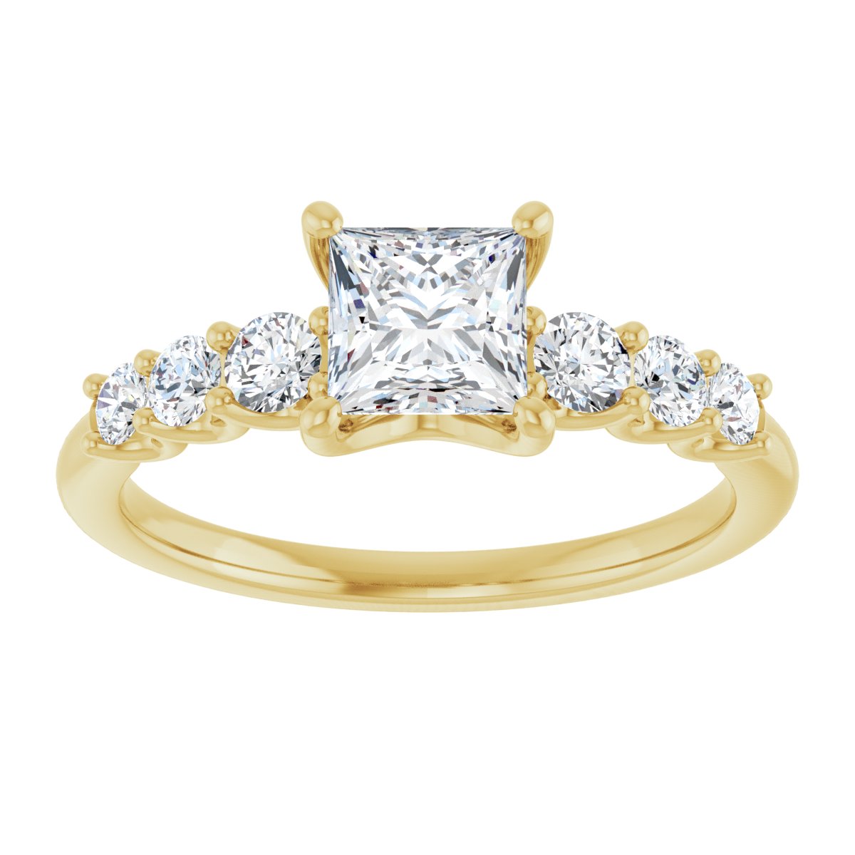 Accented Engagement Ring